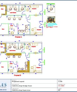 Professional office cubicle layout floor plan CS-2808 by Cubicles.shop