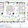 Professional office cubicle layout floor plan CS-2813 by Cubicles.shop