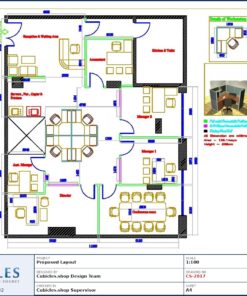 Professional office cubicle layout floor plan CS-2817 by Cubicles.shop