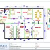Professional office cubicle layout floor plan CS-2820 by Cubicles.shop