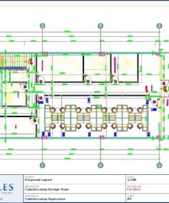 Professional office cubicle layout floor plan CS-2821 by Cubicles.shop