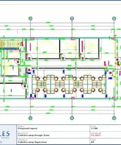 Professional office cubicle layout floor plan CS-2821 by Cubicles.shop