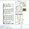 Professional office cubicle layout floor plan CS-2824 — Call Center Office Furniture Cubicles by Cubicles.shop