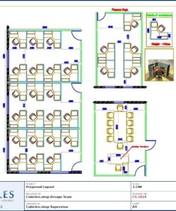 Professional office cubicle layout floor plan CS-2824 — Call Center Office Furniture Cubicles by Cubicles.shop