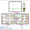 Professional office cubicle layout floor plan CS-2825 by Cubicles.shop