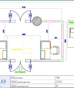 Professional office cubicle layout floor plan CS-2829 by Cubicles.shop