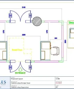 Professional office cubicle layout floor plan CS-2829 by Cubicles.shop