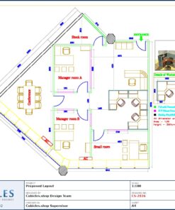 Professional office cubicle layout floor plan CS-2836 by Cubicles.shop