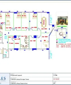 Professional office cubicle layout floor plan CS-2839 by Cubicles.shop