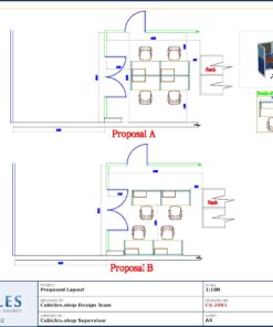 Professional office cubicle layout floor plan CS-2841 by Cubicles.shop