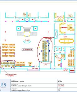 Professional office cubicle layout floor plan CS-2851 by Cubicles.shop