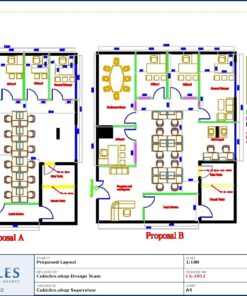 Professional office cubicle layout floor plan CS-2852 by Cubicles.shop