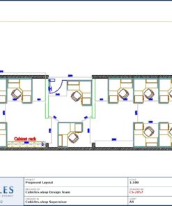 Professional office cubicle layout floor plan CS-2857 by Cubicles.shop
