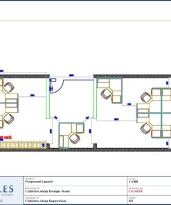 Professional office cubicle layout floor plan CS-2858 by Cubicles.shop