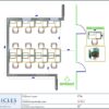 Professional office cubicle layout floor plan CS-2859 by Cubicles.shop