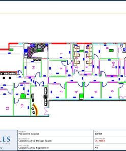 Professional office cubicle layout floor plan CS-2860 by Cubicles.shop