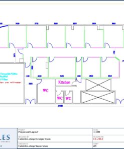 Professional office cubicle layout floor plan CS-2862 by Cubicles.shop