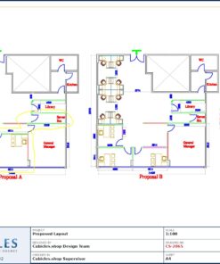 Professional office cubicle layout floor plan CS-2865 by Cubicles.shop