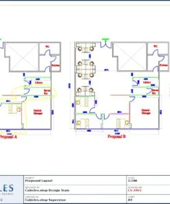 Professional office cubicle layout floor plan CS-2865 by Cubicles.shop