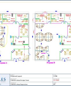 Professional office cubicle layout floor plan CS-2866 by Cubicles.shop