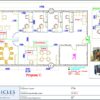 Professional office cubicle layout floor plan CS-2870 by Cubicles.shop