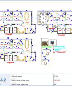 Professional office cubicle layout floor plan CS-2875 by Cubicles.shop