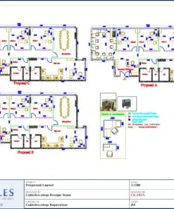 Professional office cubicle layout floor plan CS-2875 by Cubicles.shop