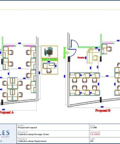 Professional office cubicle layout floor plan CS-2876 by Cubicles.shop