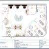 Office Cubicle Layout Design Floor Plan (2619)