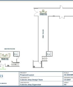 Office Cubicle Space Planning Layout (2647)