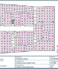 Flexible Office Cubicle Layout (2881)