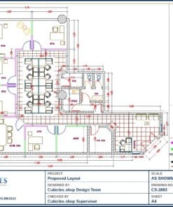 Hybrid Office Cubicle Layout Design (2883)