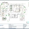 Mixed Office Cubicle Layout Floor Plan (2884)