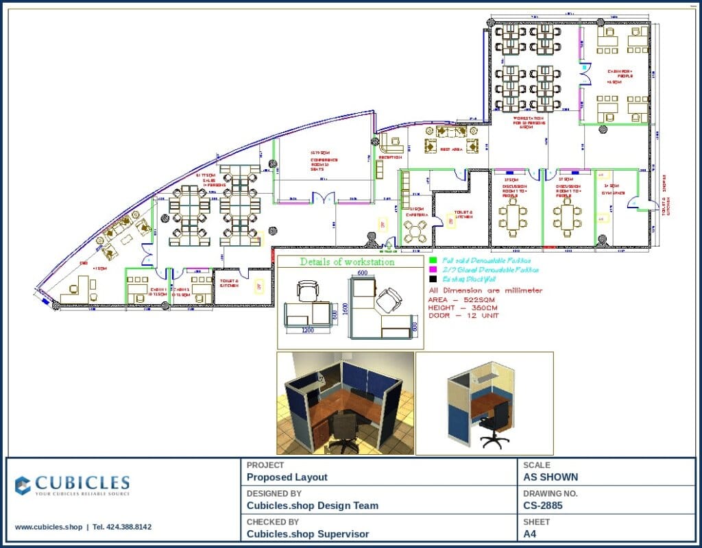 Activity-Based Office Cubicle Layout Design (2885)