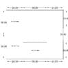 7x6 laminated glazed cubicle 51 inch, 1 person – floor plan with dimensions (84 x 72 in)